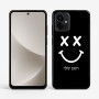 כיסוי בעיצוב אישי עם השם שלך לדגם - Motorola G96 בעיצוב סמיילי