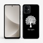 כיסוי בעיצוב אישי עם השם שלך לדגם - Motorola G96 בעיצוב עץ