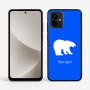 כיסוי בעיצוב אישי עם השם שלך לדגם - Motorola G96 בעיצוב דוב