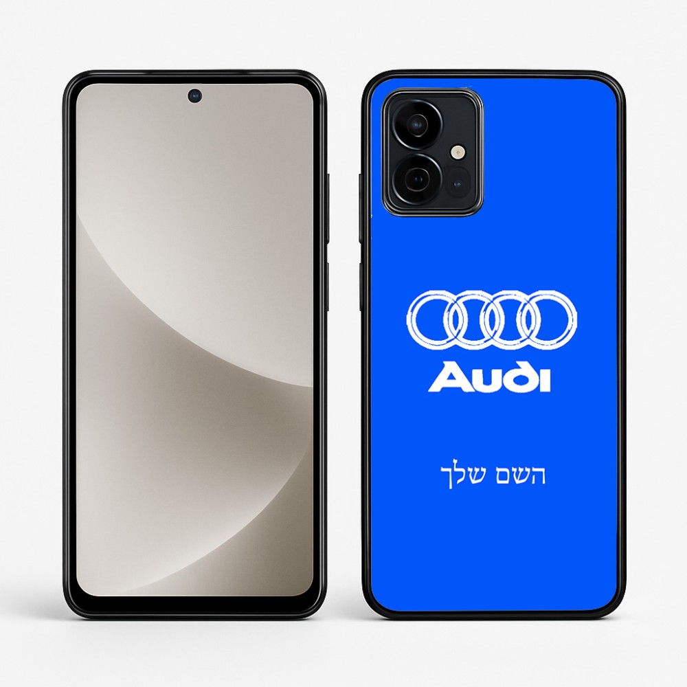 כיסוי בעיצוב אישי עם השם שלך לדגם - Motorola G96 בעיצוב אאודי