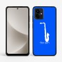 כיסוי בעיצוב אישי עם השם שלך לדגם - Motorola G96 בעיצוב סקסופון