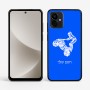 כיסוי בעיצוב אישי עם השם שלך לדגם - Motorola G96 בעיצוב רוכב טרקטורונים
