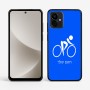 כיסוי בעיצוב אישי עם השם שלך לדגם - Motorola G96 בעיצוב אופניים אולימפיים