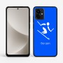 כיסוי בעיצוב אישי עם השם שלך לדגם - Motorola G96 בעיצוב סקי אולימפי