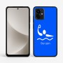 כיסוי בעיצוב אישי עם השם שלך לדגם - Motorola G96 בעיצוב כדור מים אולימפי