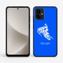 כיסוי בעיצוב אישי עם השם שלך לדגם - Motorola G96 בעיצוב אופנוע שלג