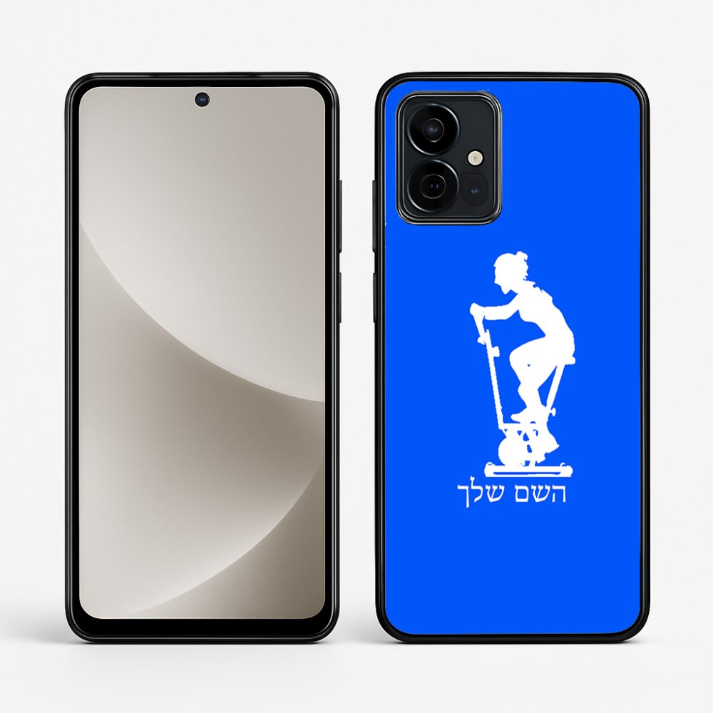 כיסוי בעיצוב אישי עם השם שלך לדגם - Motorola G96 בעיצוב אימון ספינינג - אישה