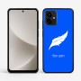 כיסוי בעיצוב אישי עם השם שלך לדגם - Motorola G96 בעיצוב נוצת נוצה