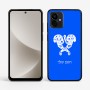 כיסוי בעיצוב אישי עם השם שלך לדגם - Motorola G96 בעיצוב פרחי קרן