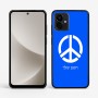 כיסוי בעיצוב אישי עם השם שלך לדגם - Motorola G96 בעיצוב סמל השלום