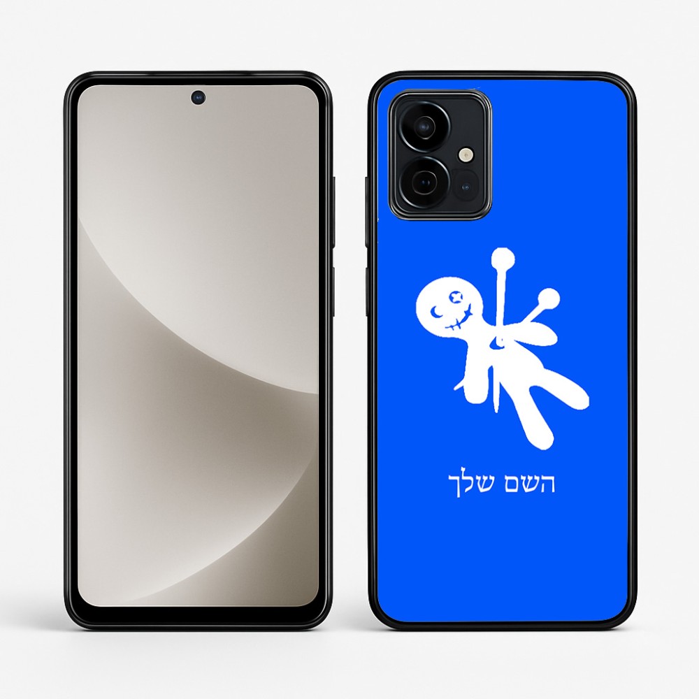 כיסוי בעיצוב אישי עם השם שלך לדגם - Motorola G96 בעיצוב וודו