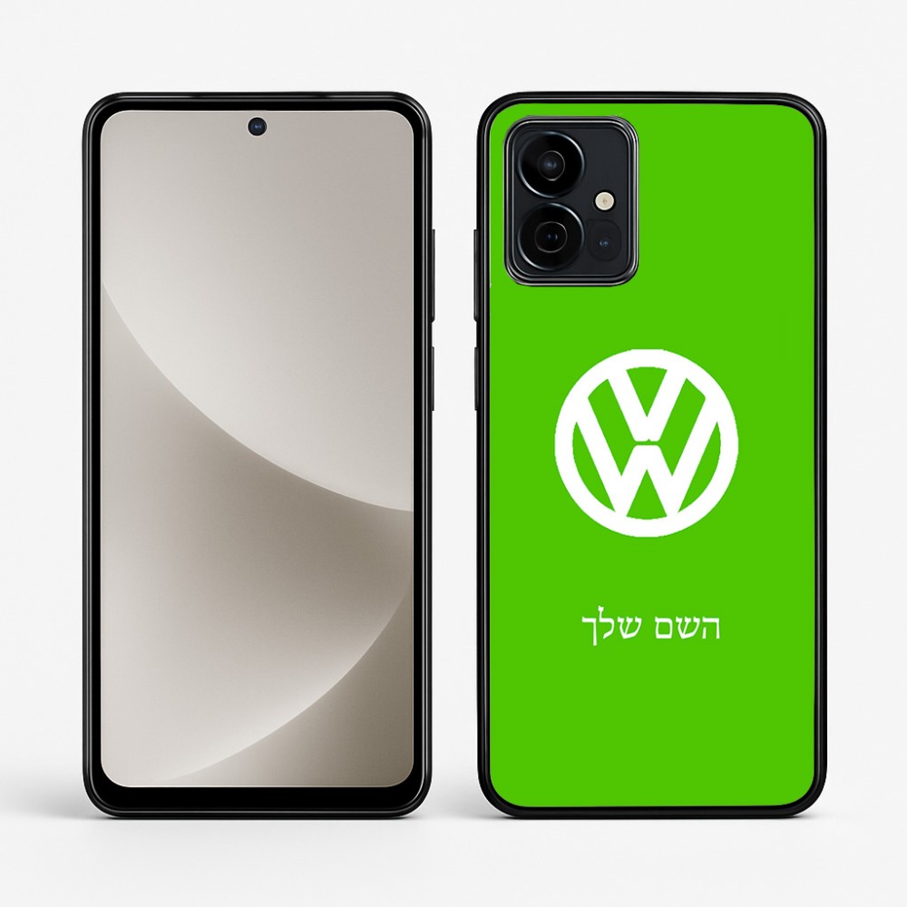 כיסוי בעיצוב אישי עם השם שלך לדגם - Motorola G96 בעיצוב פולקסווגן