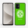 כיסוי בעיצוב אישי עם השם שלך לדגם - Motorola G96 בעיצוב כבאי - תגית