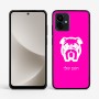 כיסוי בעיצוב אישי עם השם שלך לדגם - Motorola G96 בעיצוב פרצוף בולדוג