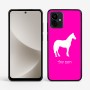כיסוי בעיצוב אישי עם השם שלך לדגם - Motorola G96 בעיצוב סוס