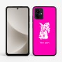 כיסוי בעיצוב אישי עם השם שלך לדגם - Motorola G96 בעיצוב ארנב מחזיק גזר