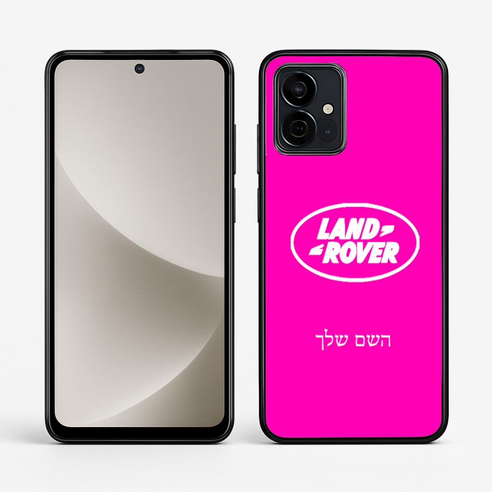 כיסוי בעיצוב אישי עם השם שלך לדגם - Motorola G96 בעיצוב לנד רובר