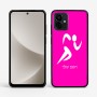 כיסוי בעיצוב אישי עם השם שלך לדגם - Motorola G96 בעיצוב רצים אולימפיים