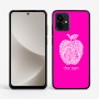 כיסוי בעיצוב אישי עם השם שלך לדגם - Motorola G96 בעיצוב הדפס תפוח
