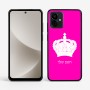 כיסוי בעיצוב אישי עם השם שלך לדגם - Motorola G96 בעיצוב כתר מלכותי