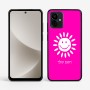 כיסוי בעיצוב אישי עם השם שלך לדגם - Motorola G96 בעיצוב שמש