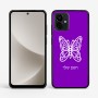כיסוי בעיצוב אישי עם השם שלך לדגם - Motorola G96 בעיצוב פרפר