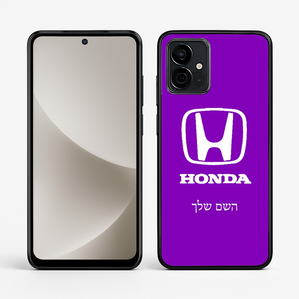 כיסוי בעיצוב אישי עם השם שלך לדגם - Motorola G96 בעיצוב הונדה 2