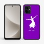כיסוי בעיצוב אישי עם השם שלך לדגם - Motorola G96 בעיצוב בלרינה