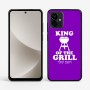 כיסוי בעיצוב אישי עם השם שלך לדגם - Motorola G96 בעיצוב מלך הגריל