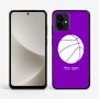 כיסוי בעיצוב אישי עם השם שלך לדגם - Motorola G96 בעיצוב כדורסל