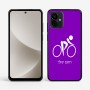 כיסוי בעיצוב אישי עם השם שלך לדגם - Motorola G96 בעיצוב אופניים אולימפיים