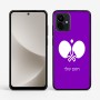 כיסוי בעיצוב אישי עם השם שלך לדגם - Motorola G96 בעיצוב פינג פונג
