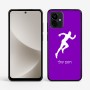 כיסוי בעיצוב אישי עם השם שלך לדגם - Motorola G96 בעיצוב רץ