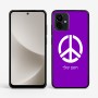 כיסוי בעיצוב אישי עם השם שלך לדגם - Motorola G96 בעיצוב סמל השלום
