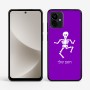 כיסוי בעיצוב אישי עם השם שלך לדגם - Motorola G96 בעיצוב סקלטון