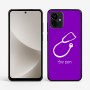 כיסוי בעיצוב אישי עם השם שלך לדגם - Motorola G96 בעיצוב סטטוסקופ רופא