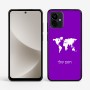 כיסוי בעיצוב אישי עם השם שלך לדגם - Motorola G96 בעיצוב מפת העולם