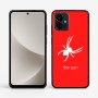 כיסוי בעיצוב אישי עם השם שלך לדגם - Motorola G96 בעיצוב עכביש