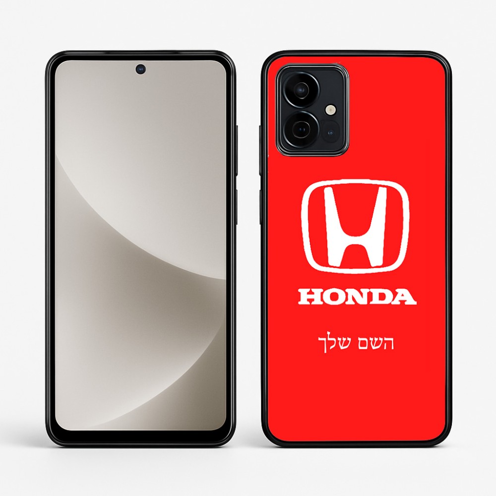 כיסוי בעיצוב אישי עם השם שלך לדגם - Motorola G96 בעיצוב הונדה 2