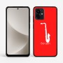 כיסוי בעיצוב אישי עם השם שלך לדגם - Motorola G96 בעיצוב סקסופון