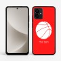 כיסוי בעיצוב אישי עם השם שלך לדגם - Motorola G96 בעיצוב כדורסל