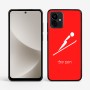 כיסוי בעיצוב אישי עם השם שלך לדגם - Motorola G96 בעיצוב קפיצת סקי אולימפית