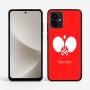 כיסוי בעיצוב אישי עם השם שלך לדגם - Motorola G96 בעיצוב פינג פונג