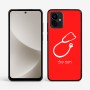 כיסוי בעיצוב אישי עם השם שלך לדגם - Motorola G96 בעיצוב סטטוסקופ רופא