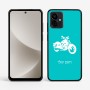 כיסוי בעיצוב אישי עם השם שלך לדגם - Motorola G96 בעיצוב הארלי-דיווידסון