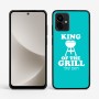 כיסוי בעיצוב אישי עם השם שלך לדגם - Motorola G96 בעיצוב מלך הגריל