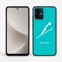 כיסוי בעיצוב אישי עם השם שלך לדגם - Motorola G96 בעיצוב קפיצת סקי אולימפית