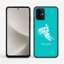 כיסוי בעיצוב אישי עם השם שלך לדגם - Motorola G96 בעיצוב אופנוע שלג