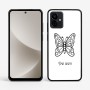 כיסוי בעיצוב אישי עם השם שלך לדגם - Motorola G96 בעיצוב פרפר