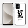 כיסוי בעיצוב אישי עם השם שלך לדגם - Motorola G96 בעיצוב לנשק את החברה שלי